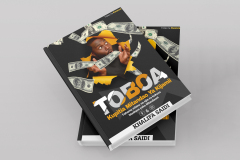 Front View Two Hard Cover Book Psd Mockup